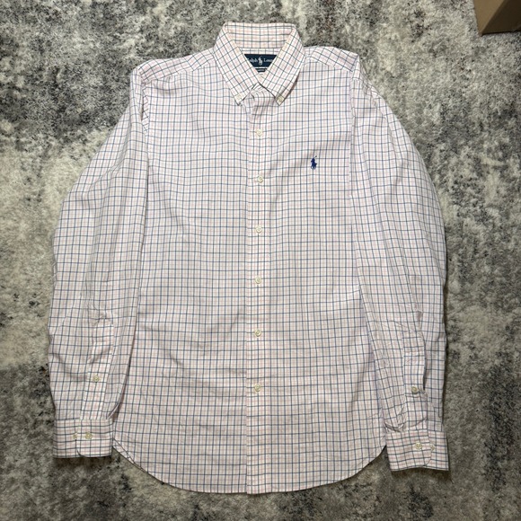 Ralph Lauren Other - Ralph Lauren Mens Classic Fit Button Down Shirt Pink Navy 15.5 M